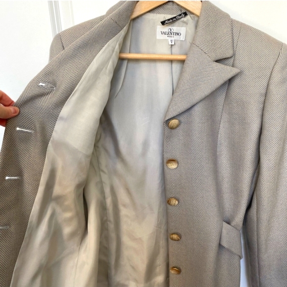 Valentino | Miss V | 100% Lama Laine Wool | Made in Italy | Ble Beige | Vintage - Picture 11 of 16